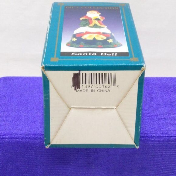 Santa Bell Ceramic Hand Painted Gift Collection Original Box Vintage EUC - Picture 8 of 8